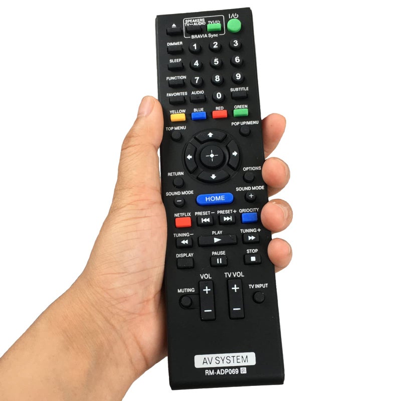 Kassionel Blu-Ray Disc Player/AV Home Theater Replaced Remote RM-ADP069 for Sony HBD-E580 BDV-N790W HB-DE3100 RM-ADP072 BDV-T58 BDV-T57 HBD-T79 HBD-E280 BDV-E3100 HBD-N790W HBD-T57 DVP-SR210P - Image 1